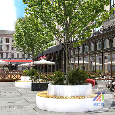 玻璃钢树池坐凳010