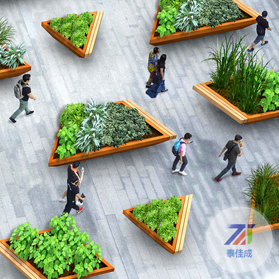 玻璃钢树池坐凳014